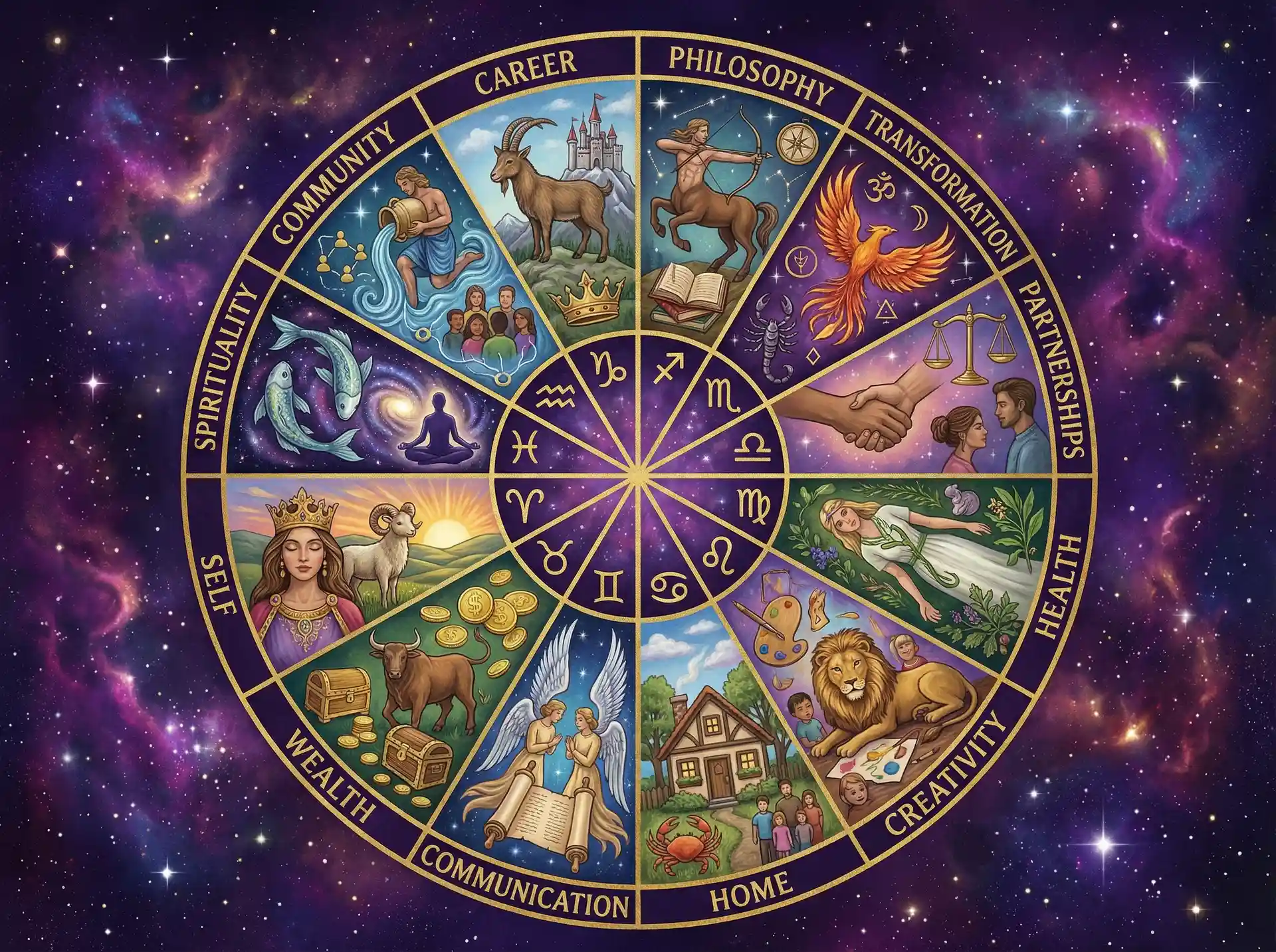 十二宫位解析 - 可以直接进入的网站仙踪林 | 占星学知识
